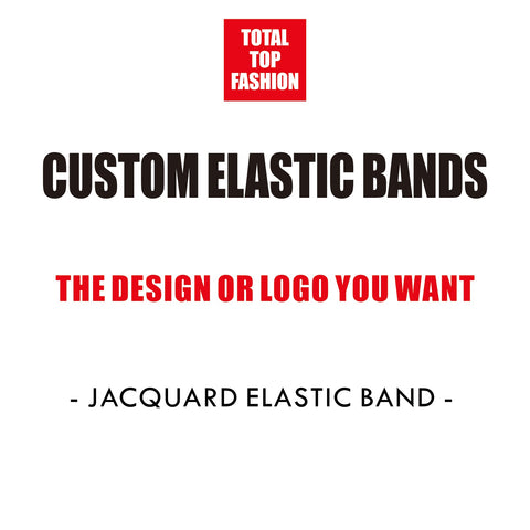 *1.6inch (4cm) Jacquard Elastic Band Customization Service For 100yards/roll