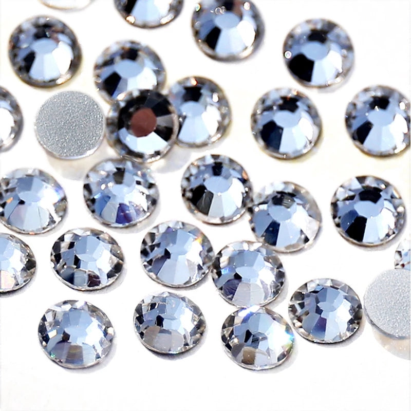 DMC HOTFIX Crystal Clear Rhinestones Choose Size Ss6 Ss8 Ss10 Ss12