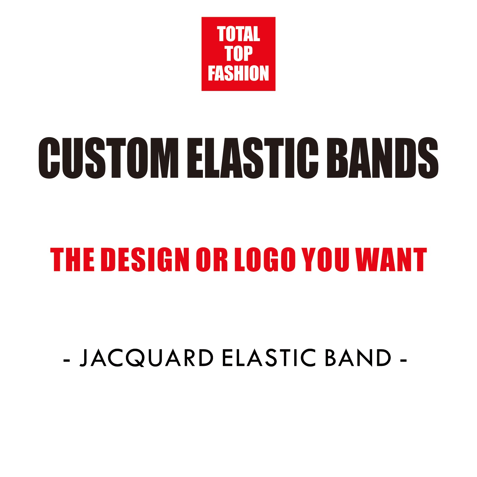 1.6inch (4cm) Fashion Jacquard Elastic Band Designer Elastic Band