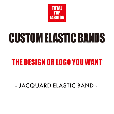 *1.6inch (4cm) Jacquard Elastic Band Customization Service For 25yards/roll