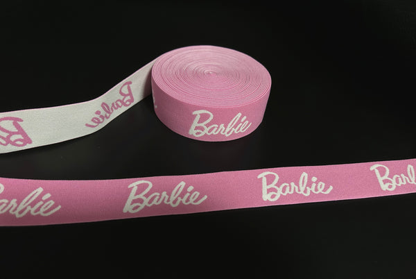 1.6inch (4cm) Fashion Jacquard Elastic Band Designer Elastic Band Barbie Elastic Band