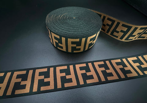 2inches (5cm) Fashion Jacquard Elastic Band Designer Elastic Band FENDI Elastic Band FF Elastic Band