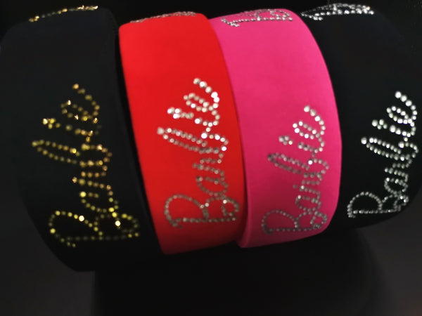 1.8inch (4.5cm) Top Quality Fashion High-end Handmade Rhinestones Elastic Band Designer Elastic Band Barbie Elastic Band