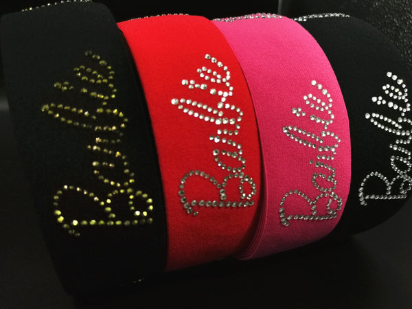 1.8inch (4.5cm) Top Quality Fashion High-end Handmade Rhinestones Elastic Band Designer Elastic Band Barbie Elastic Band