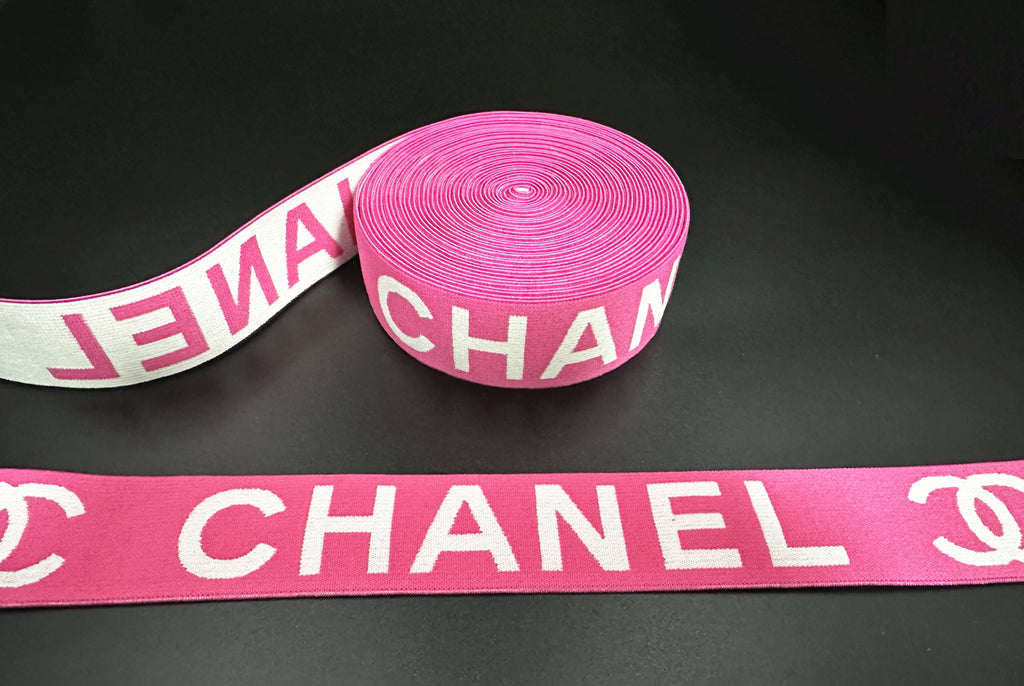 1.6inch (4cm) Fashion Jacquard Elastic Band Designer Elastic Band CHAN –  TotalTopFashion