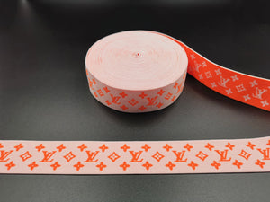 1.6inch (4cm) Fashion Jacquard Elastic Band Designer Elastic Band LV Elastic Band