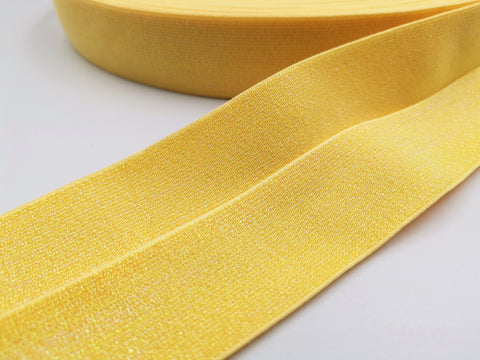 Fashion Jacquard Elastic Band Fashion Yellow Metallic Elastic Band