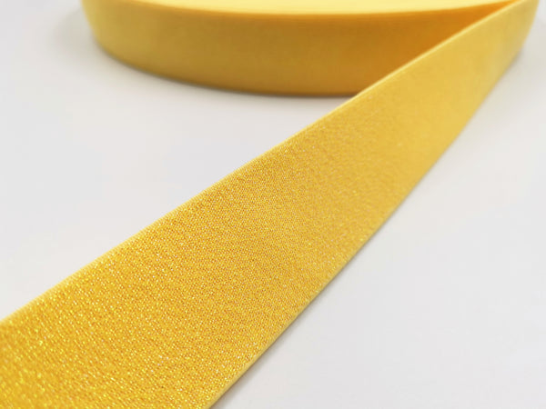 Fashion Jacquard Elastic Band Fashion Yellow Metallic Elastic Band