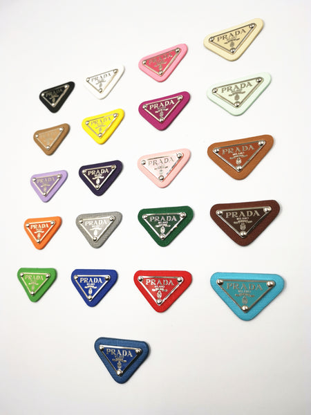 1.9'' x 1.3'' (4.8cm x 3.2cm) Top Quality Triangular Metal Patch Fashion Metal Patch Badge Patch