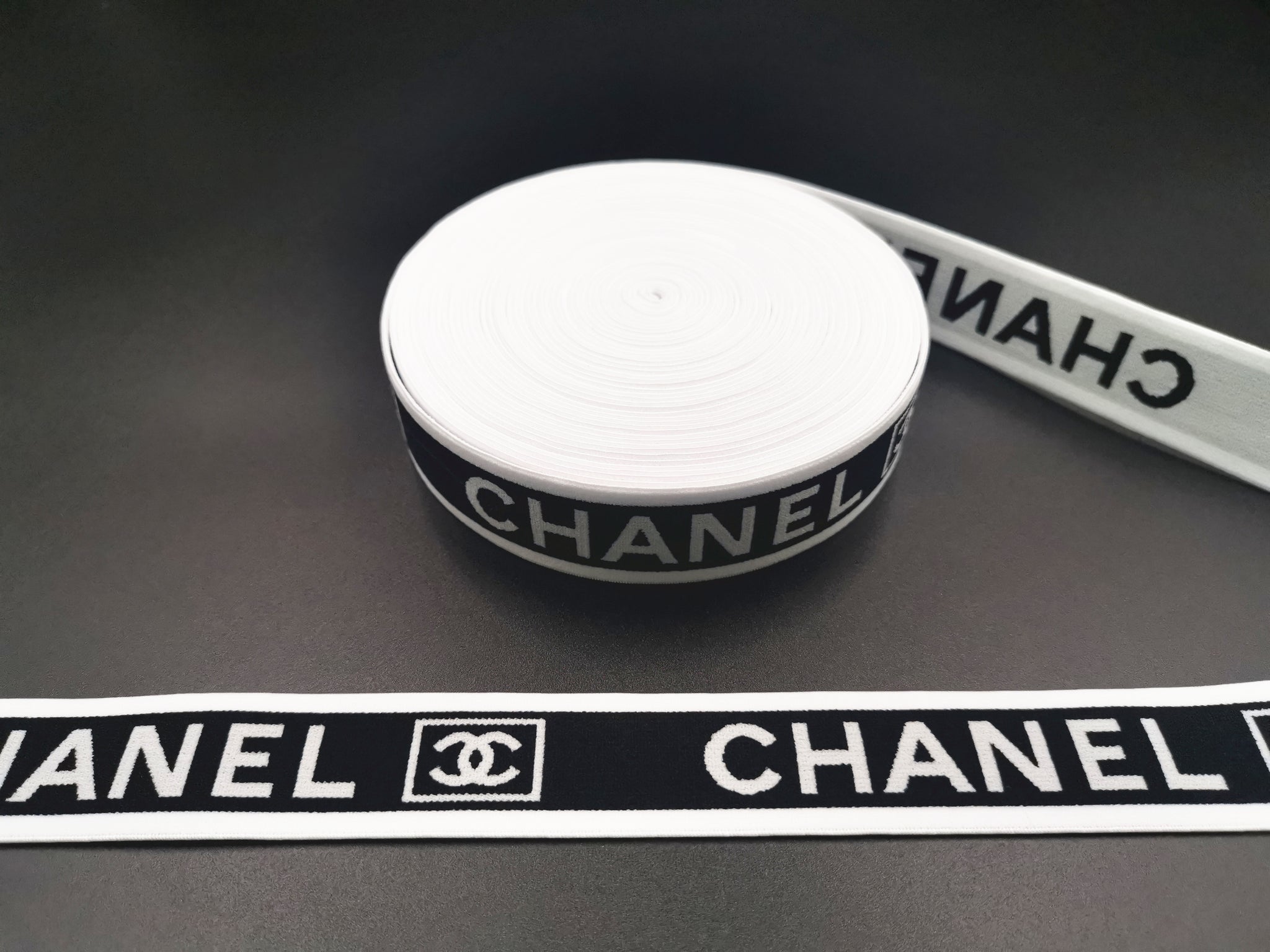 1.2inch (3cm) Fashion Jacquard Elastic Band Designer Elastic Band Chanel Elastic Band