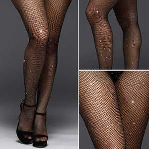 *Sexy Spandex Crystal Rhinestones Mesh Stocking #8002 (14 Colors)