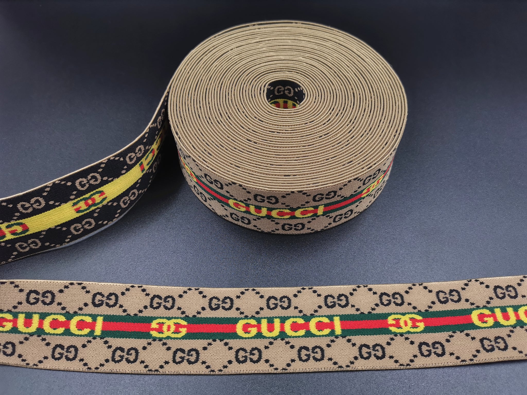 1.6inch (4cm) Fashion Jacquard Elastic Band Designer Elastic Band GG Elastic Band