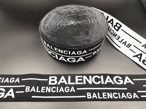 2.4inches (6cm) Fashion Jacquard Elastic Band Designer Elastic Band BALENCIAGA Elastic Band