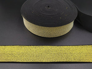 Fashion Jacquard Elastic Band Fashion Gold Metallic Elastic Band