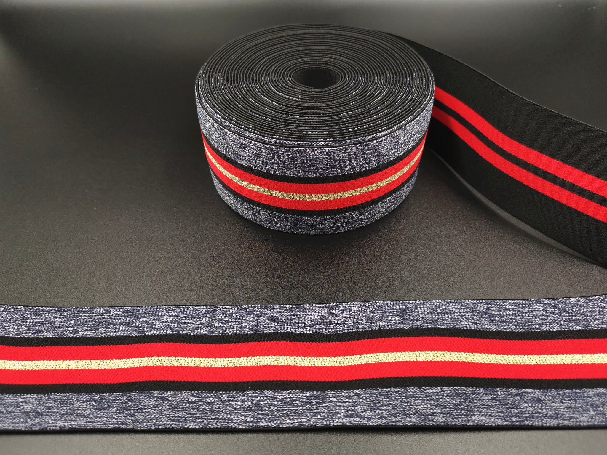 2.4inches (6cm) Fashion Jacquard Elastic Band Striped Elastic Band