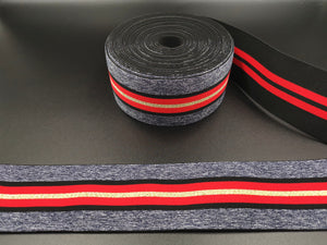 2.4inches (6cm) Fashion Jacquard Elastic Band Striped Elastic Band