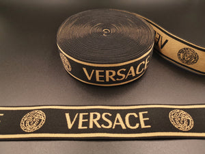 1.6inch (4cm) Fashion Jacquard Elastic Band Designer Elastic Band Versace Elastic Band