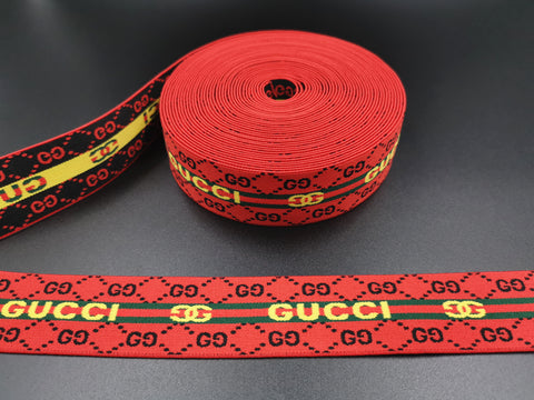 1.6inch (4cm) Fashion Jacquard Elastic Band Designer Elastic Band GG Elastic Band