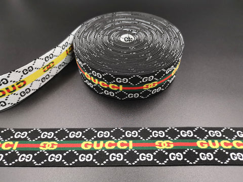 1.6inch (4cm) Fashion Jacquard Elastic Band Designer Elastic Band GG Elastic Band