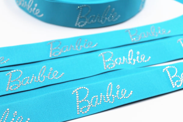 1.6inch (4cm) Fashion High-end Handmade Rhinestones Elastic Band Barbie Elastic Band