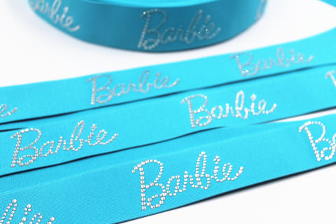 1.6inch (4cm) Fashion High-end Handmade Rhinestones Elastic Band Barbie Elastic Band